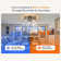 19.68'' Crystal Square Caged Flush Mount Ceiling Fan with Light Kit and Remote