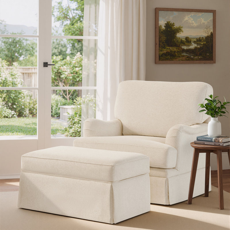 Fauteuil d'appoint pivotant avec rangement Muro, Bleu très foncé
