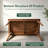 Solid Wood Dining Table and Chairs Set for 5