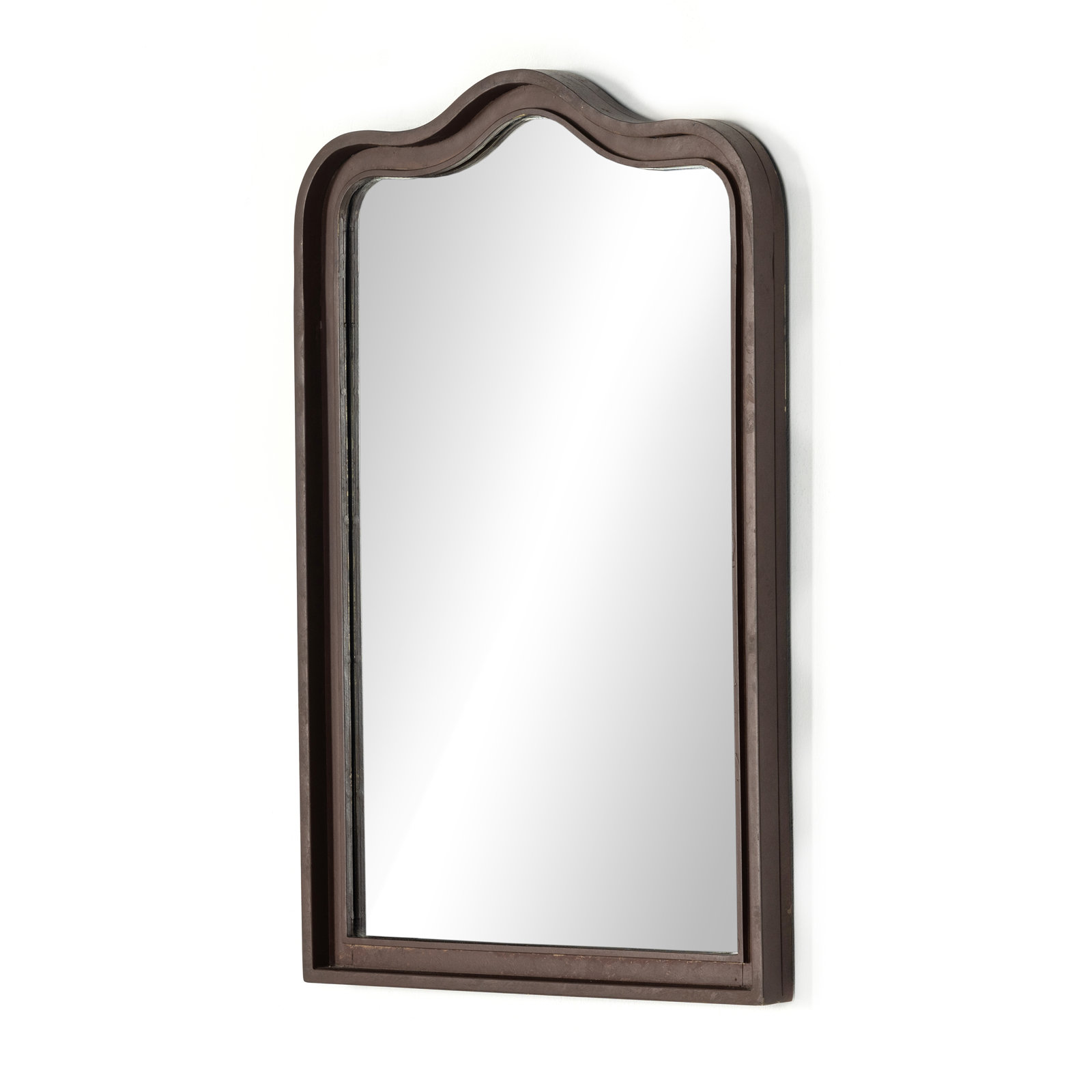 20" Accent Mirror, Dark Brown
