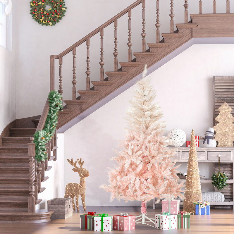 Arbre de Noël artificiel épinette rose 7 pi, 6.9'