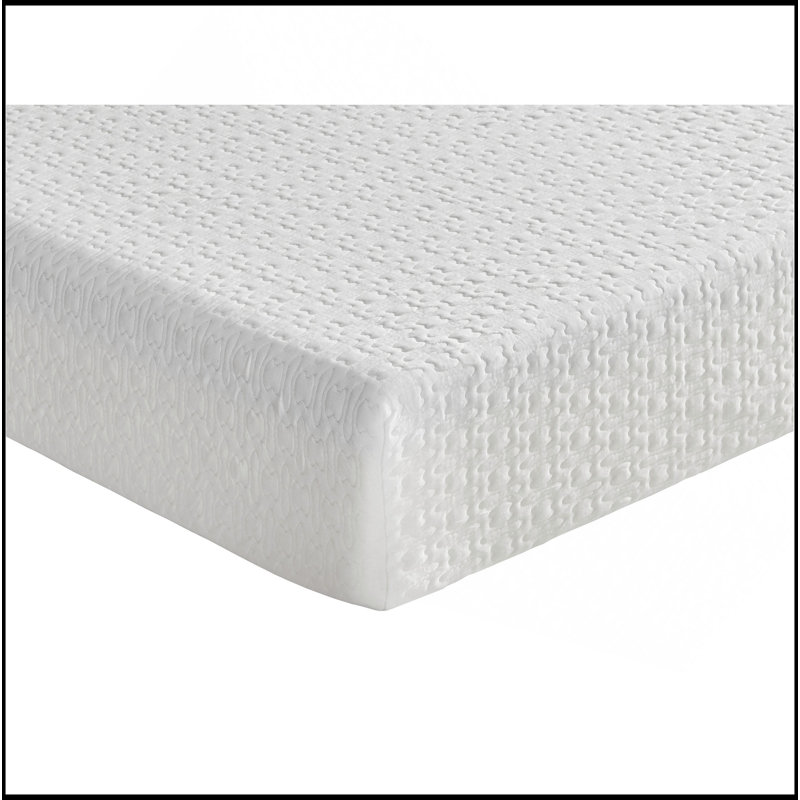 Matelas pour lit simple en mousse viscoélastique imprégnée de gel, ferme, blanc, matelas dans une boîte, 8"
