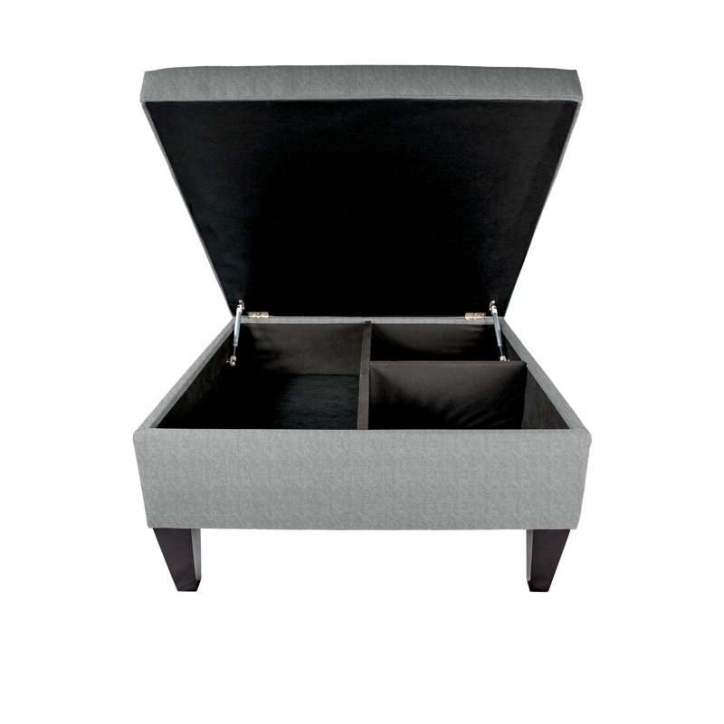 Zaylee Upholstered Ottoman, Ash