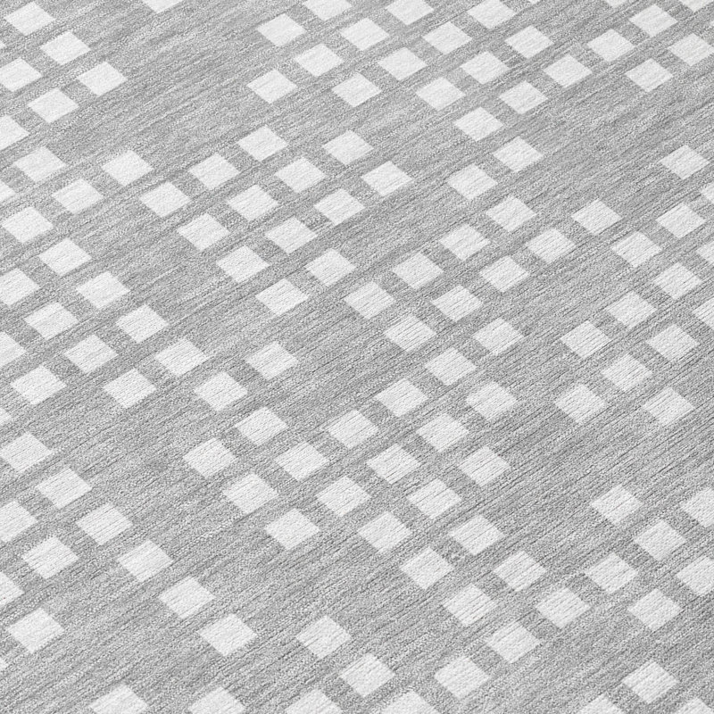 Tapis intérieur / extérieur lavable à la machine pour enfants ACN2831, 3 pi x 5 pi, Étain