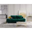 Nicolus 3 Seater Velvet Sofa Bed-439193593