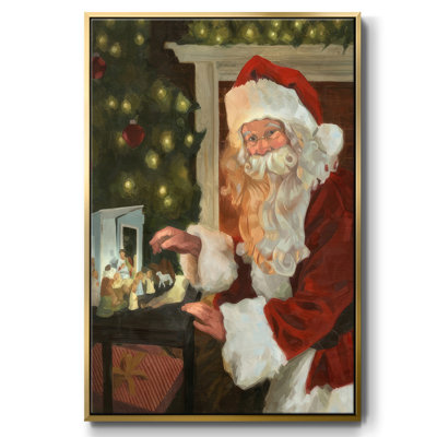 Saint Nick et la Nativité, reproduction d'art sur toile