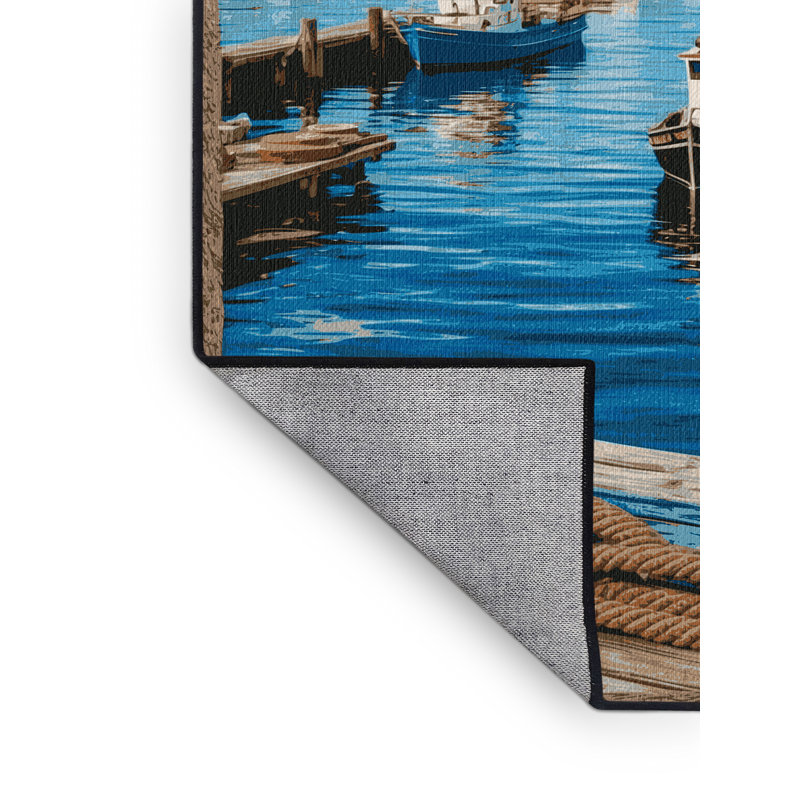 Tapis de transport gris lavable à la machine, Carré 6 pi