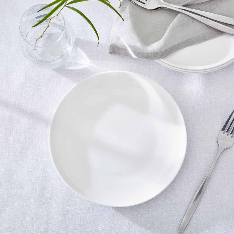 Serendipity White Coupe Plates