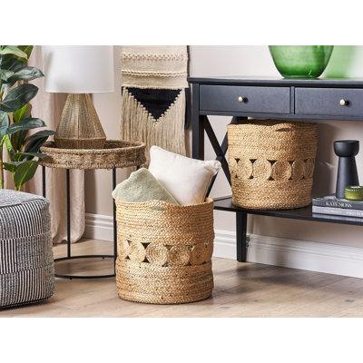 2-tlg. Korb-Set aus Jute