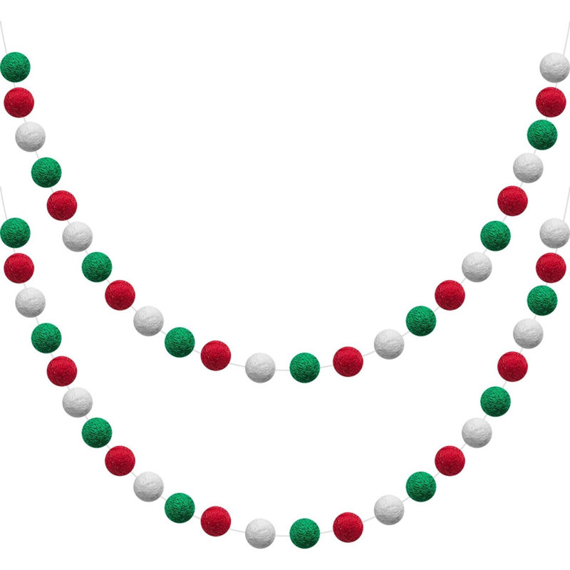 Guirlande de 78 po, Vert / Rouge / Blanc