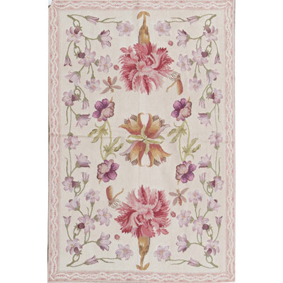 Wool Floral Area Rug