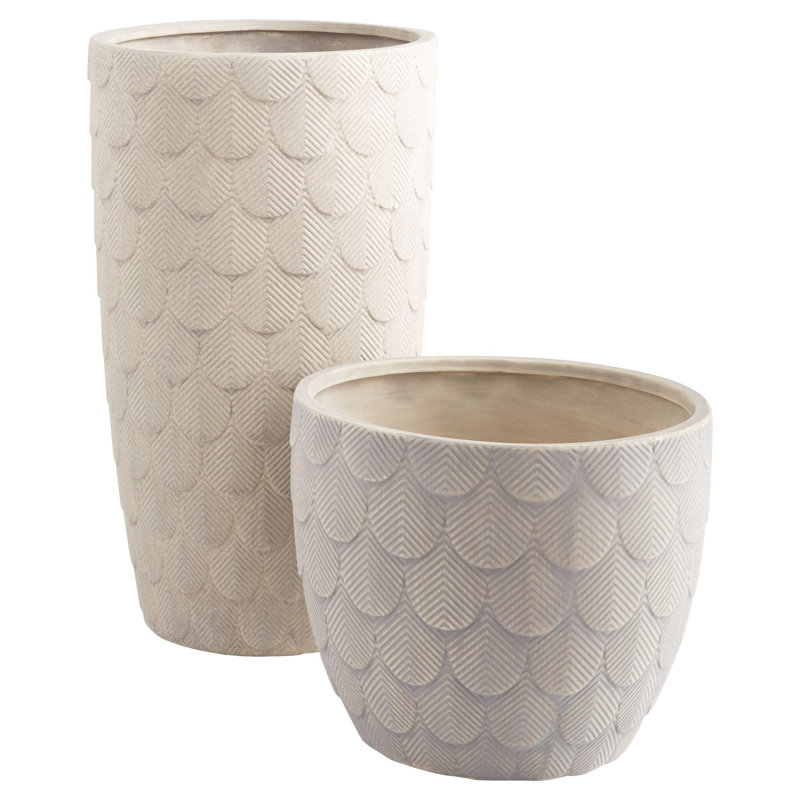 Nereus Handmade Ceramic Planter, 14.5" H x 9" W x 9" D