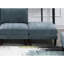 Collection modulaire 6 pièces Chic: 4 chaises sans accoudoirs, 2 repose-pieds en tissu minéral, 6 chaises modulaires: couleur suède-761132132