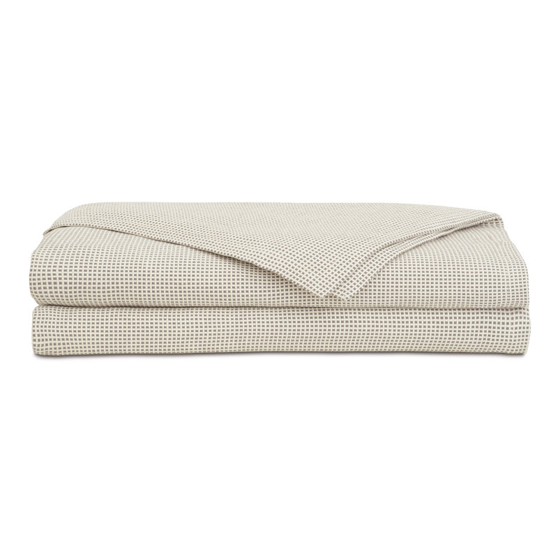 Xander Modern Farmhouse Cotton Geometric Shapes Coverlet, California King Coverlet