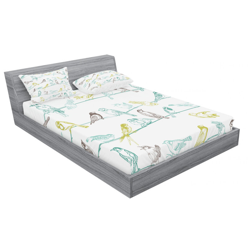 Microfiber Sheet Set, Queen Sheet Set + Fitted Sheet + 2 Pillowcases