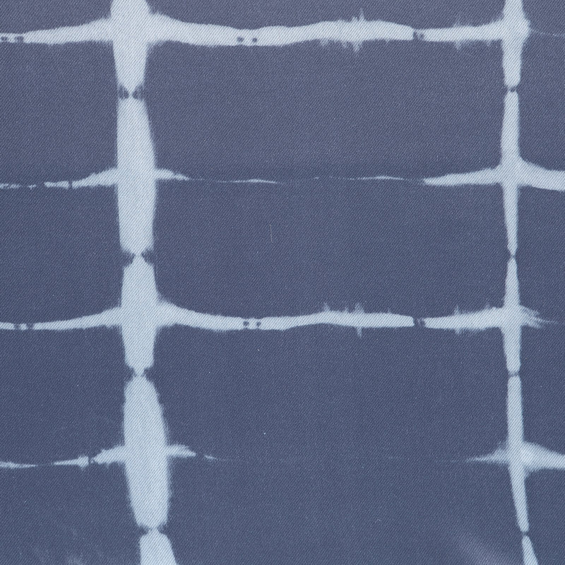 Saki Print Blackout Grommet Curtain Panel, Navy, 40" W x 84" L