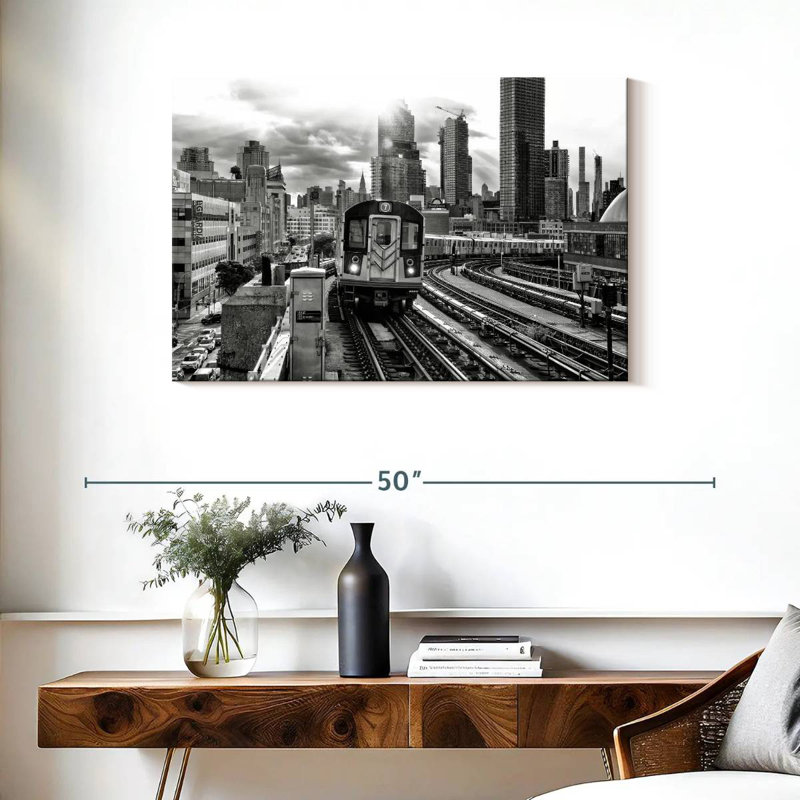 Mehar Line 7 Subway, 24" H x 36" W