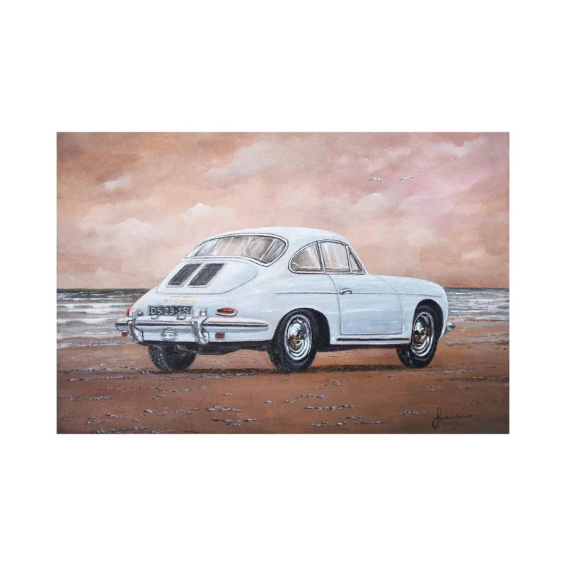 Reproduction de peinture sur toile tendue de 1960 par la Philips 356 Carrera 2 par Sinisa Saratlic