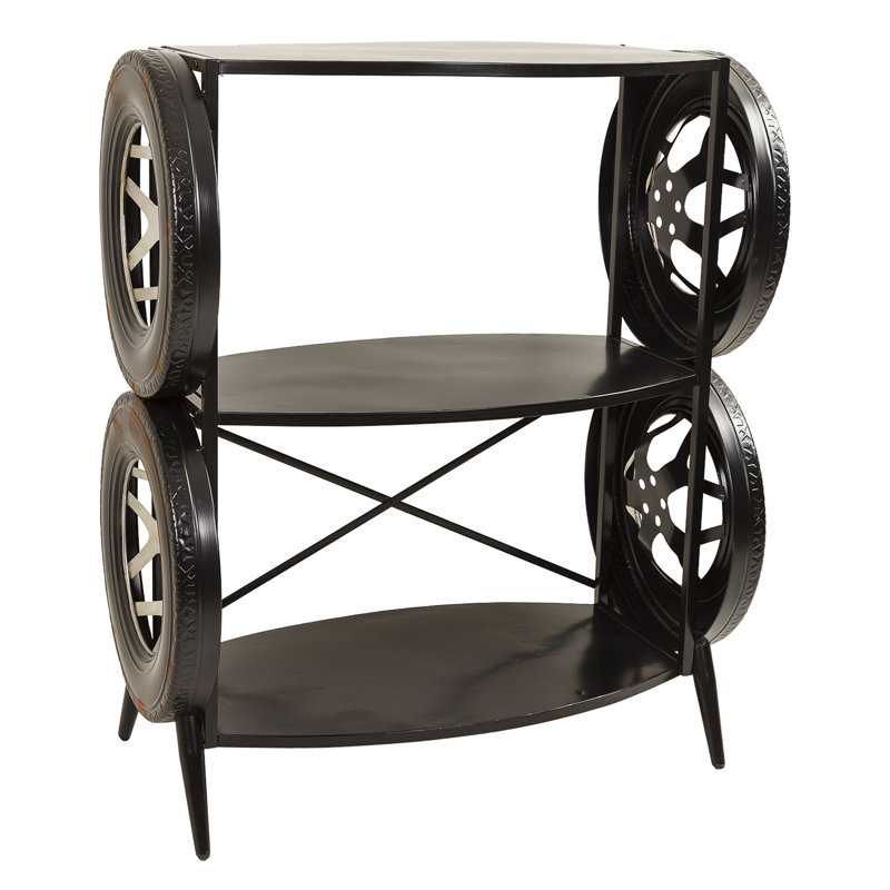 Aatami 117.5cm H x 97cm W Iron Etagere Bookcase
