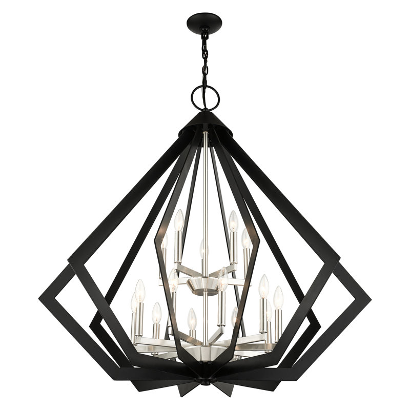 Lustre 15 lumières façon bougie Buckeys