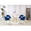 Jacques Pedestal Pristine Engineered Marble Dining Table-927559121