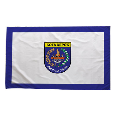 Drapeau de la ville de Depok - drapeau extérieur