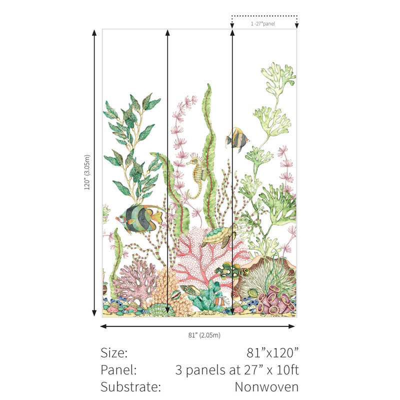 Venicio Floral Wallpaper, White