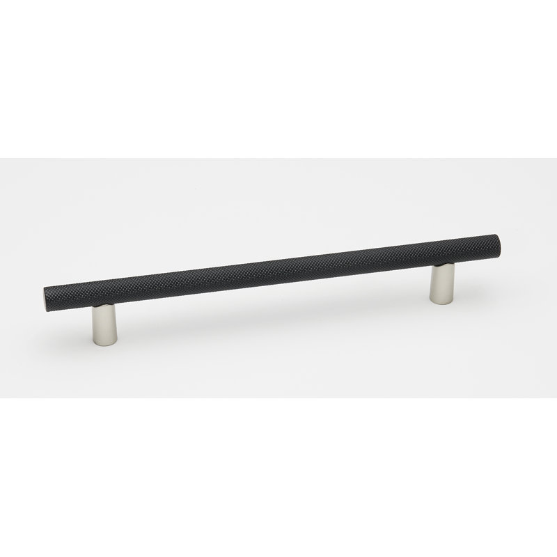 Poignée barre Vita Bella, 6", Nickel mat / noir mat