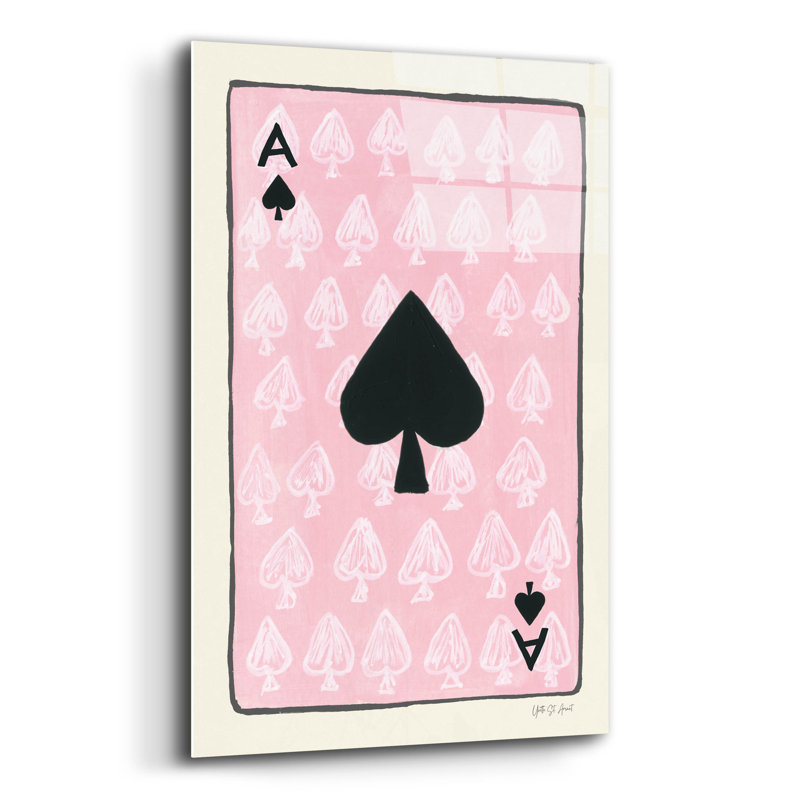  Art mural en verre «Ace Of Spades» par Yvette St. Amant, H 24 po x l 16 po