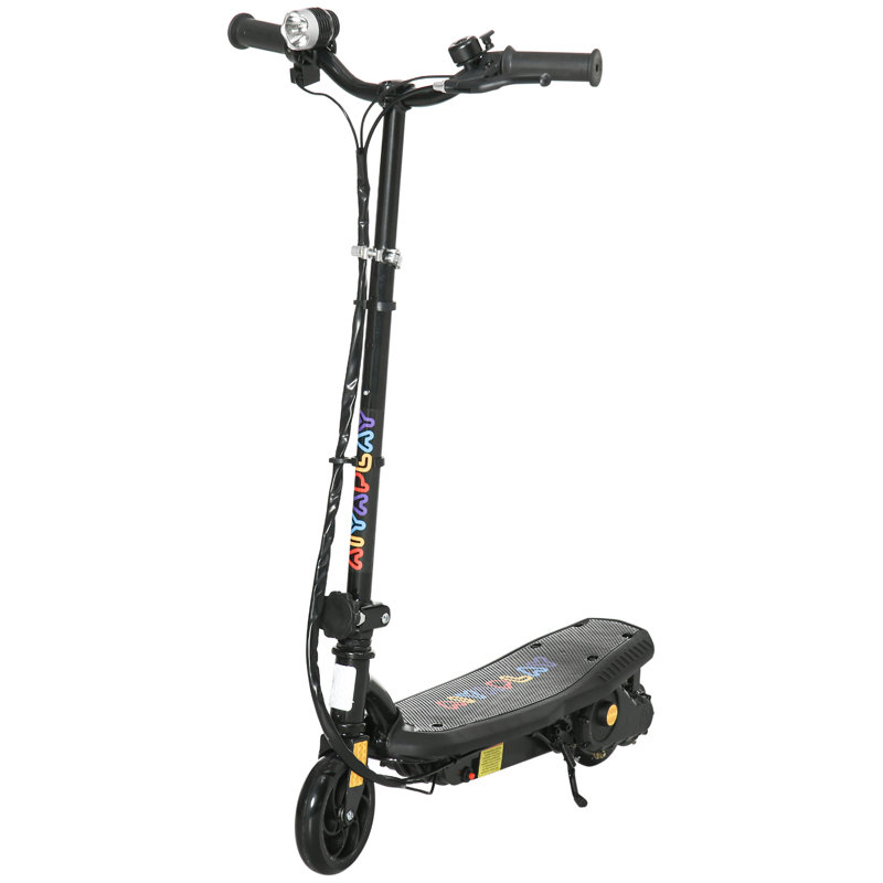 Biergh Zoomie Foldable Electric Scooter 120W LED Headlight 12km/h Ages 7-14, Black