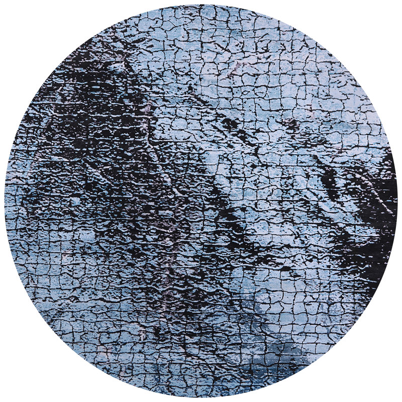 Abstract Indoor Rug, Round 7'