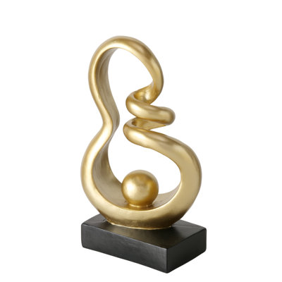 Sculpture abstraite à nœuds, 9,5 po