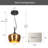 Justyce 1-Light Dome Kitchen Island Pendant