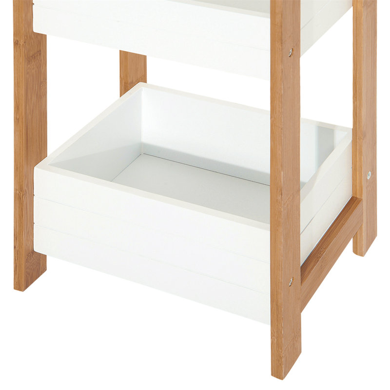 Griess Freestanding Bamboo Shower Caddy