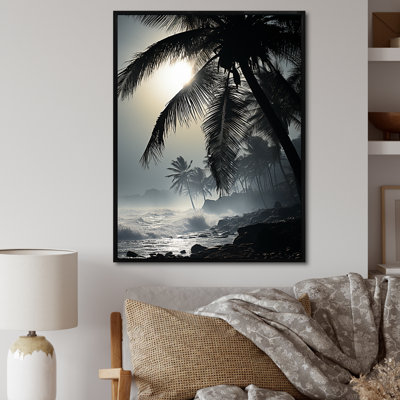 «Swaying Palms Serenade Oceanview», reproduction sur toile