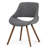 Malden / Watkins 7-Piece Modern Industrial Dining Set with Solid Mango Wood Table and 6 Upholstered Chairs-1294147579