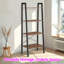 Galilea 137.5cm H x 56cm W Steel Ladder Bookcase-123297541
