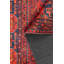 Tapis décoratif rouge en polyester tissé à la machine-349900288