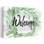 Welcome Leaves Wreath Contemporary Wall Art Print-1819779601
