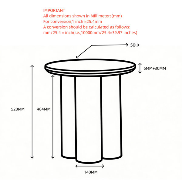 Dimensions du produit