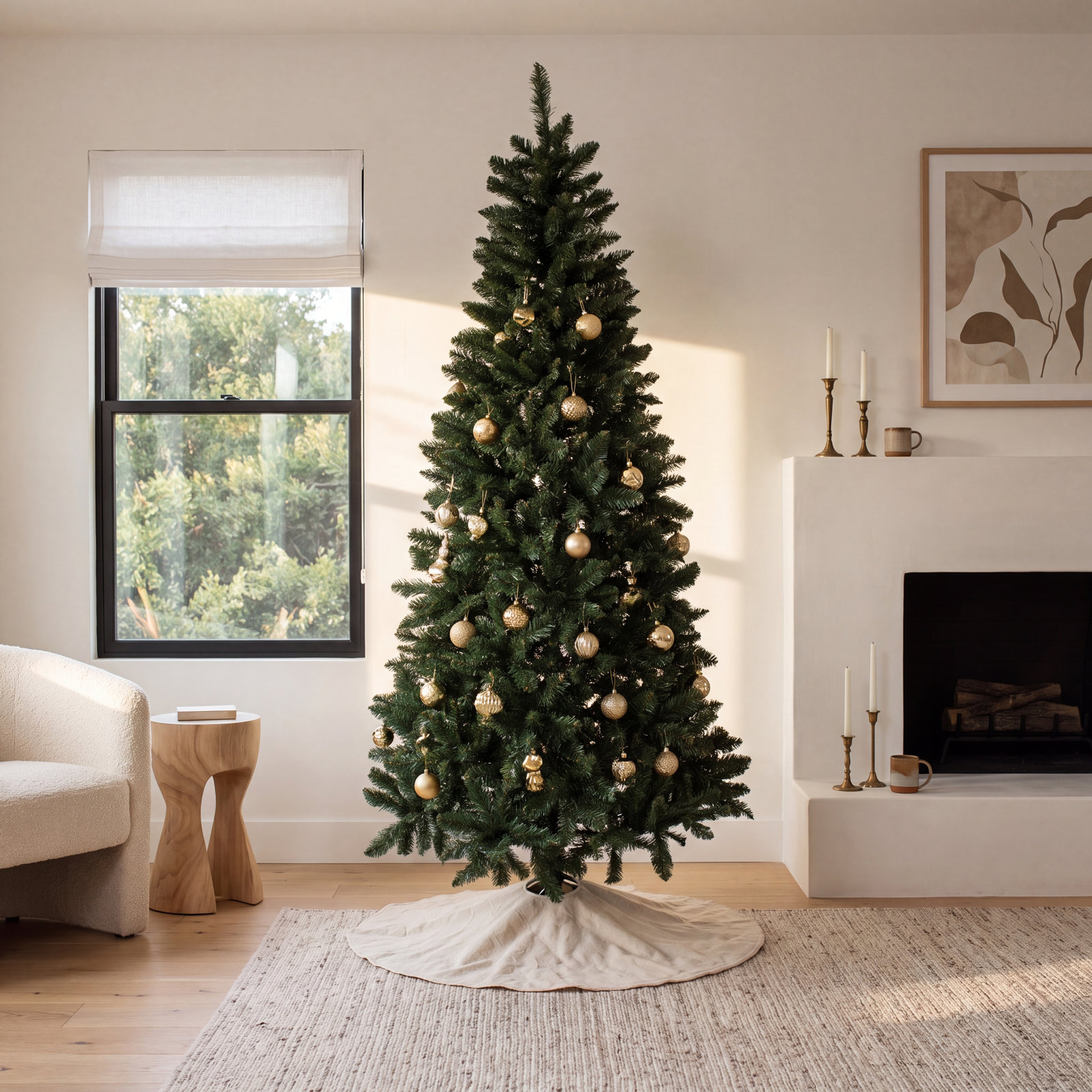 84' Lighted Artificial Christmas Tree