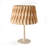 Lola Table Lamp - Medium - E26 Base - Matte Black Finish - Natural Beech Shade-47591949-47591950-47591955