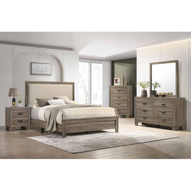 Upholstered Bedroom Set, Twin