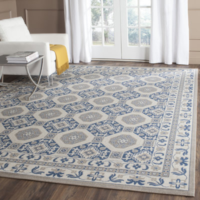 Everlee Geometric Cotton Hand Woven Area Rug