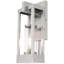 Luminaire suspendu d'extérieur 1 lumière avec abat-jour en verre transparent-101230745-101230743