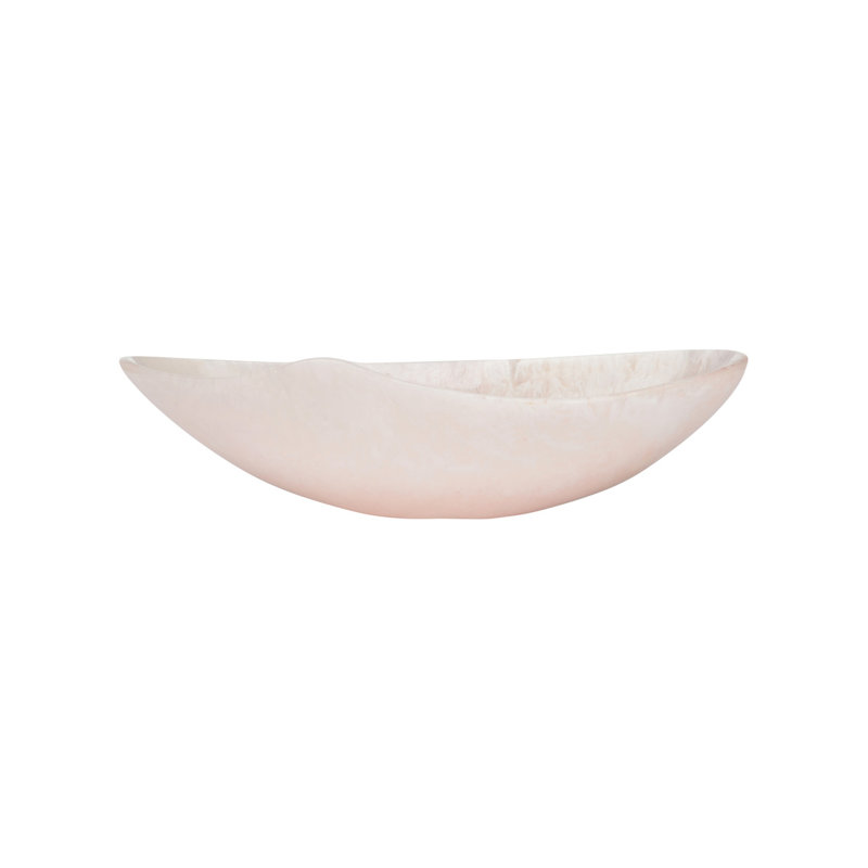 Bol Bucolique ovale - noir moyen, H 4,25 po x l 16 po x P 6,75 po, Rose