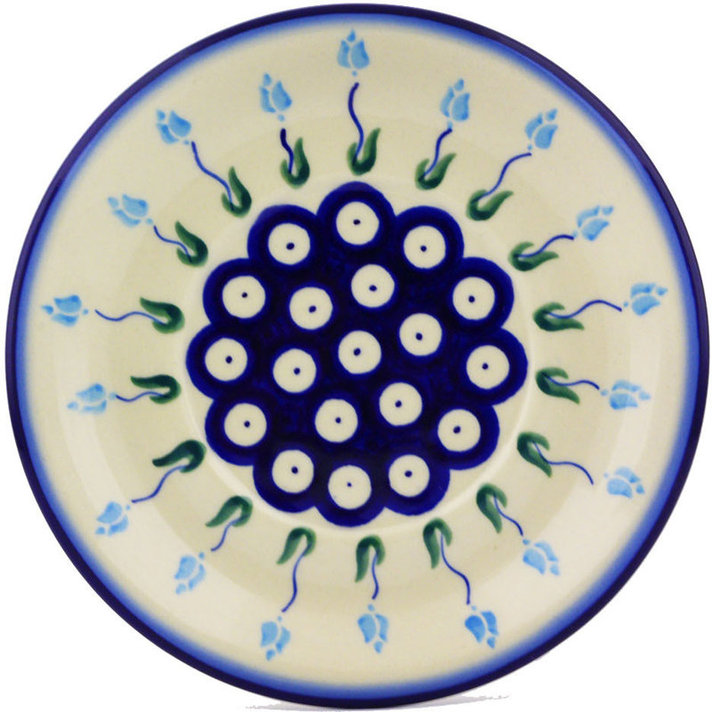 Soucoupe à 6 po floral peacock