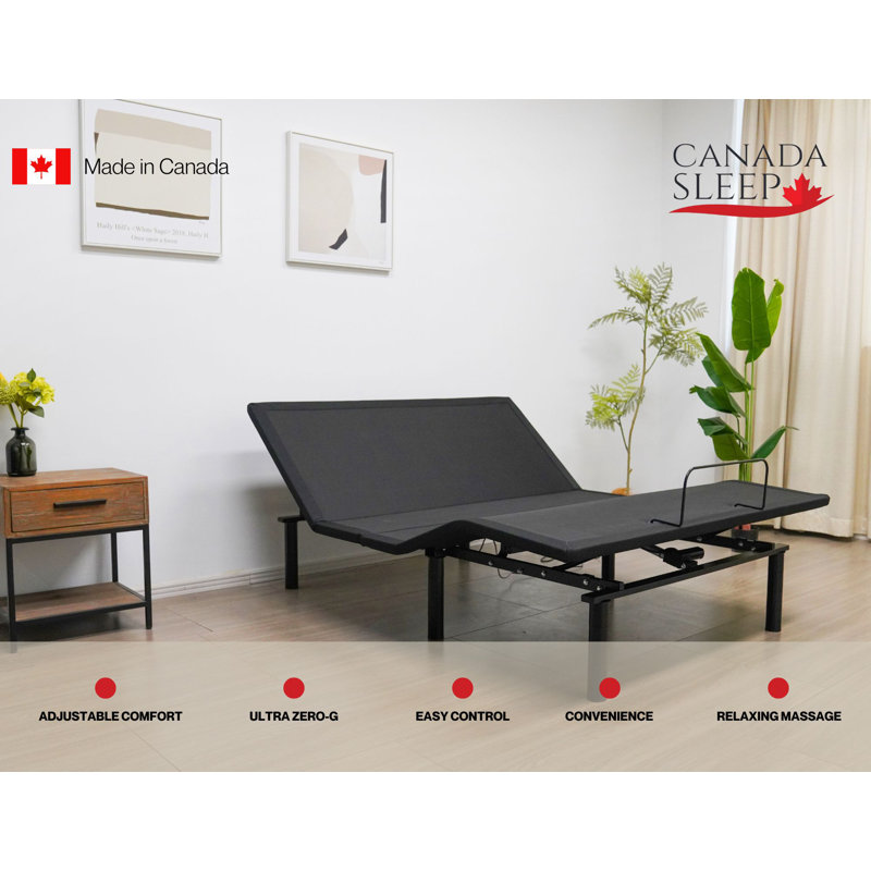 Base Txl réglable Canada Sleep Essential, Très grand simple