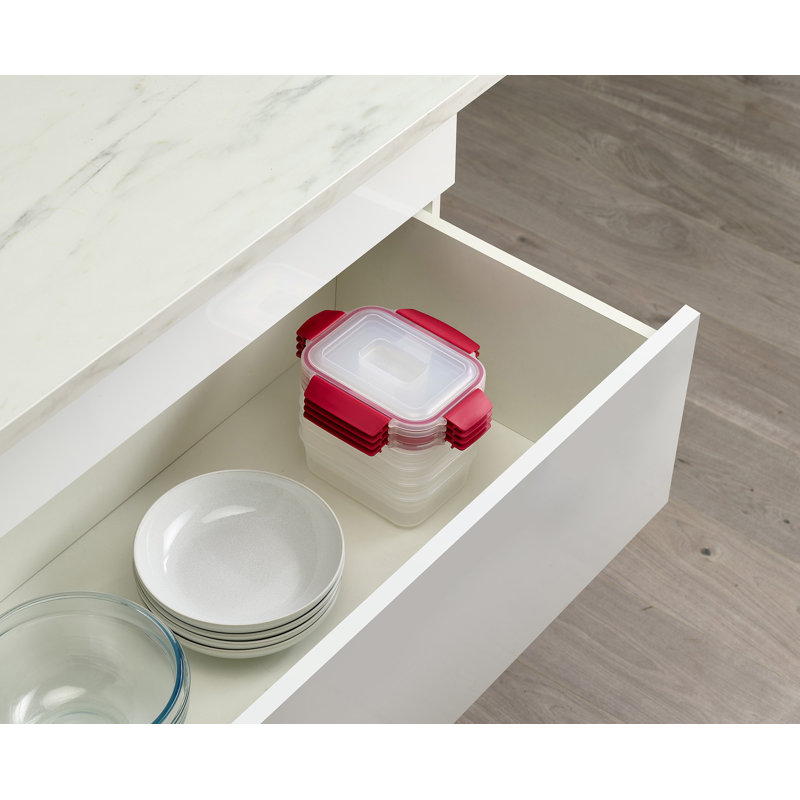 Joseph Joseph Nest Lock 8-Piece Rectangular Food Storage Container Set, BPA Free
