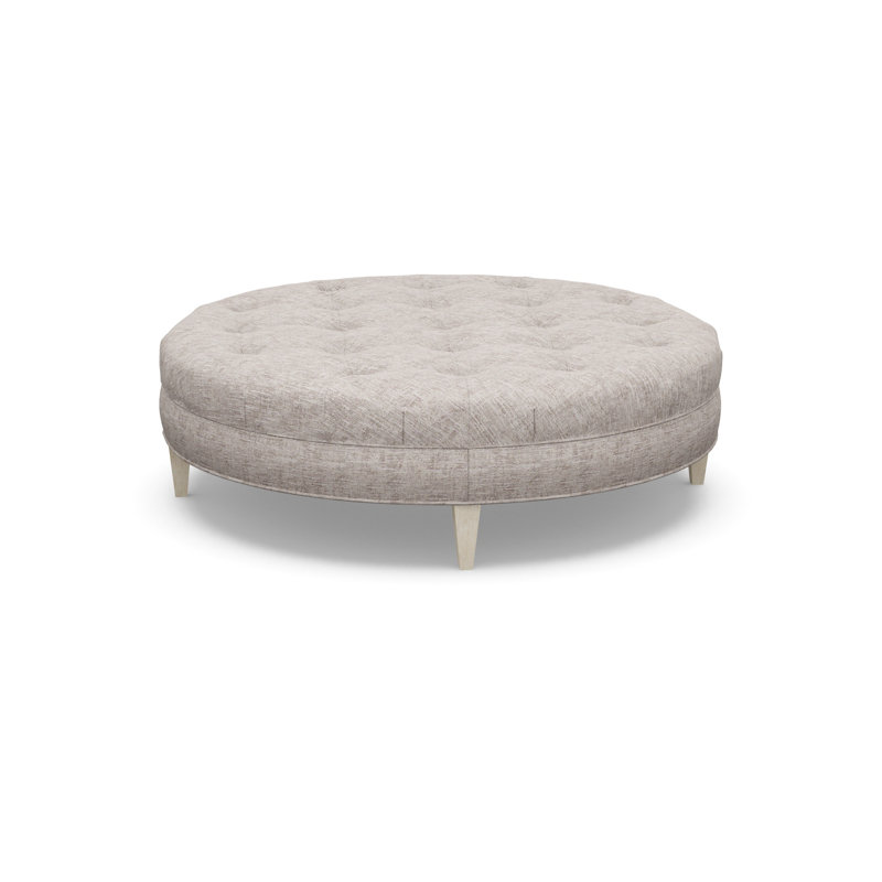 Round Ottoman, 9637-80, Sandstone